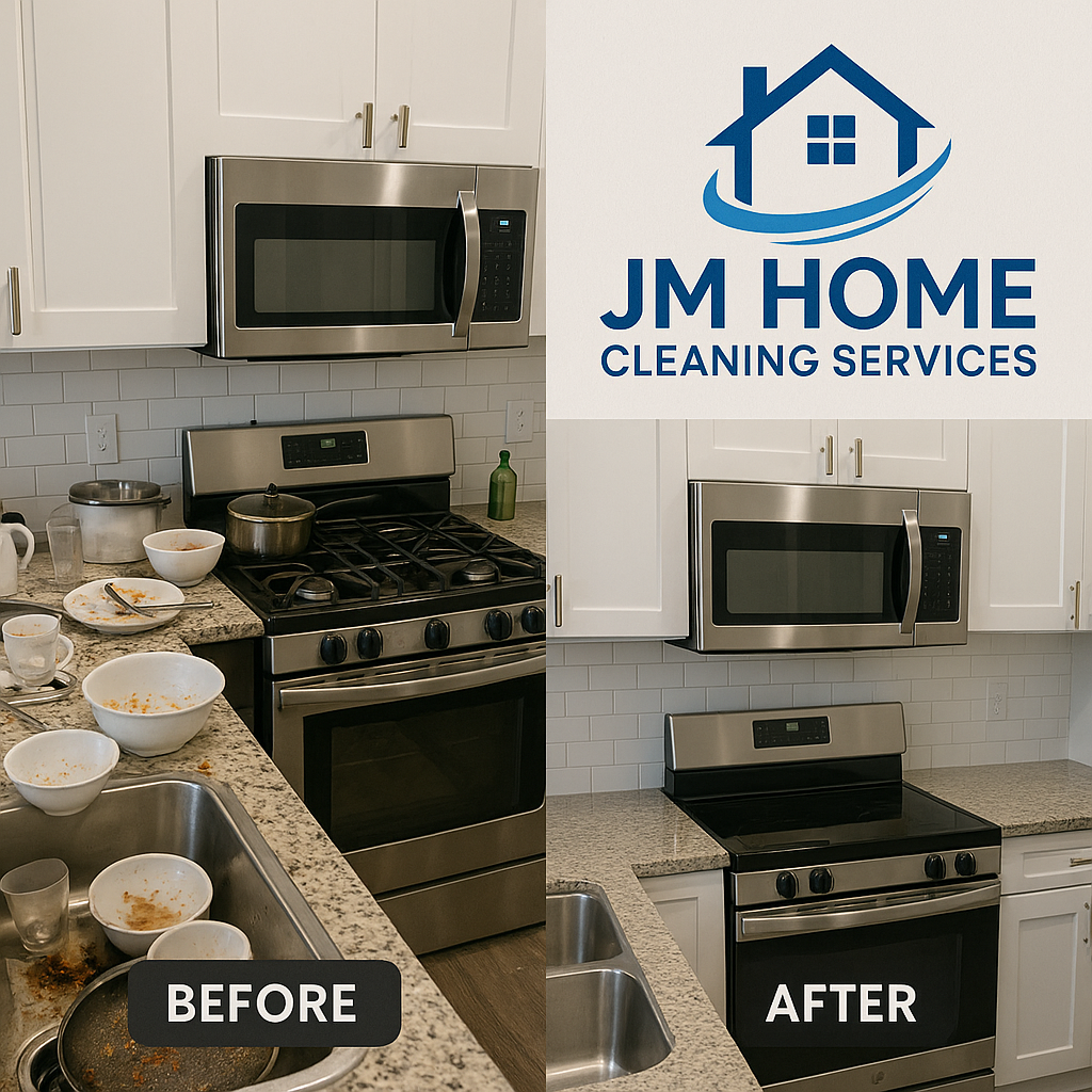 Before and After Kitchen Cleaning