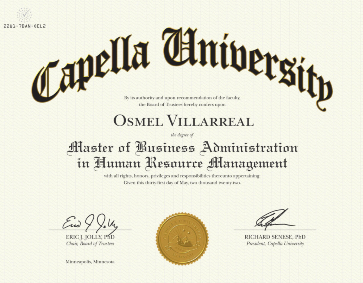 Master of Business Administration - Capella University