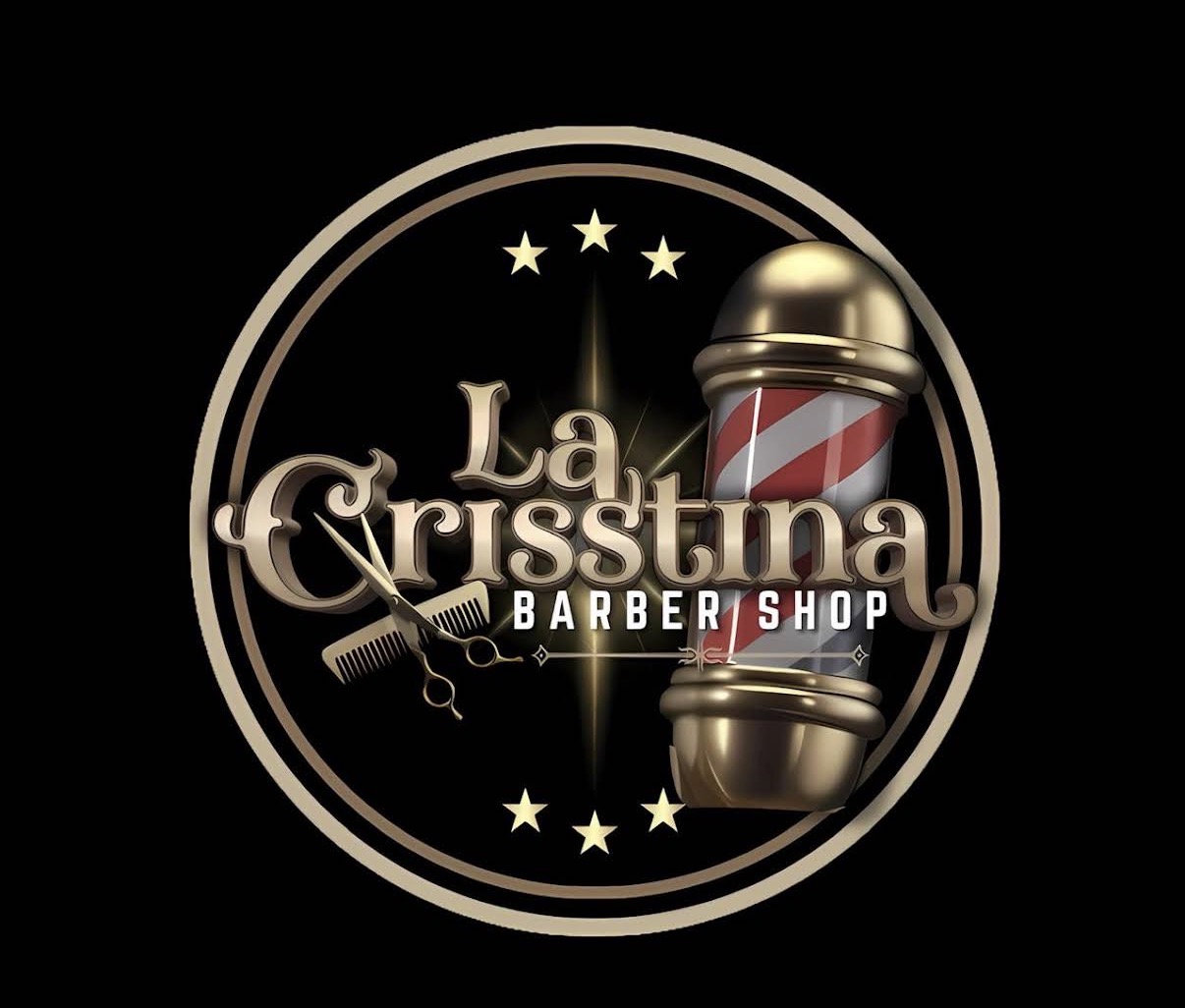 Crisstina Barber Shop Logo