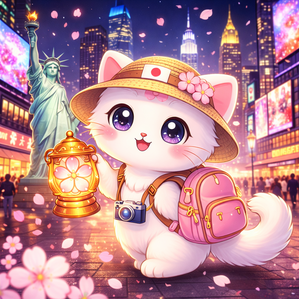 桜の下のサクラネコ