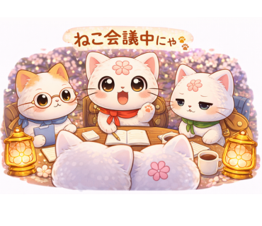 二匹のサクラネコ