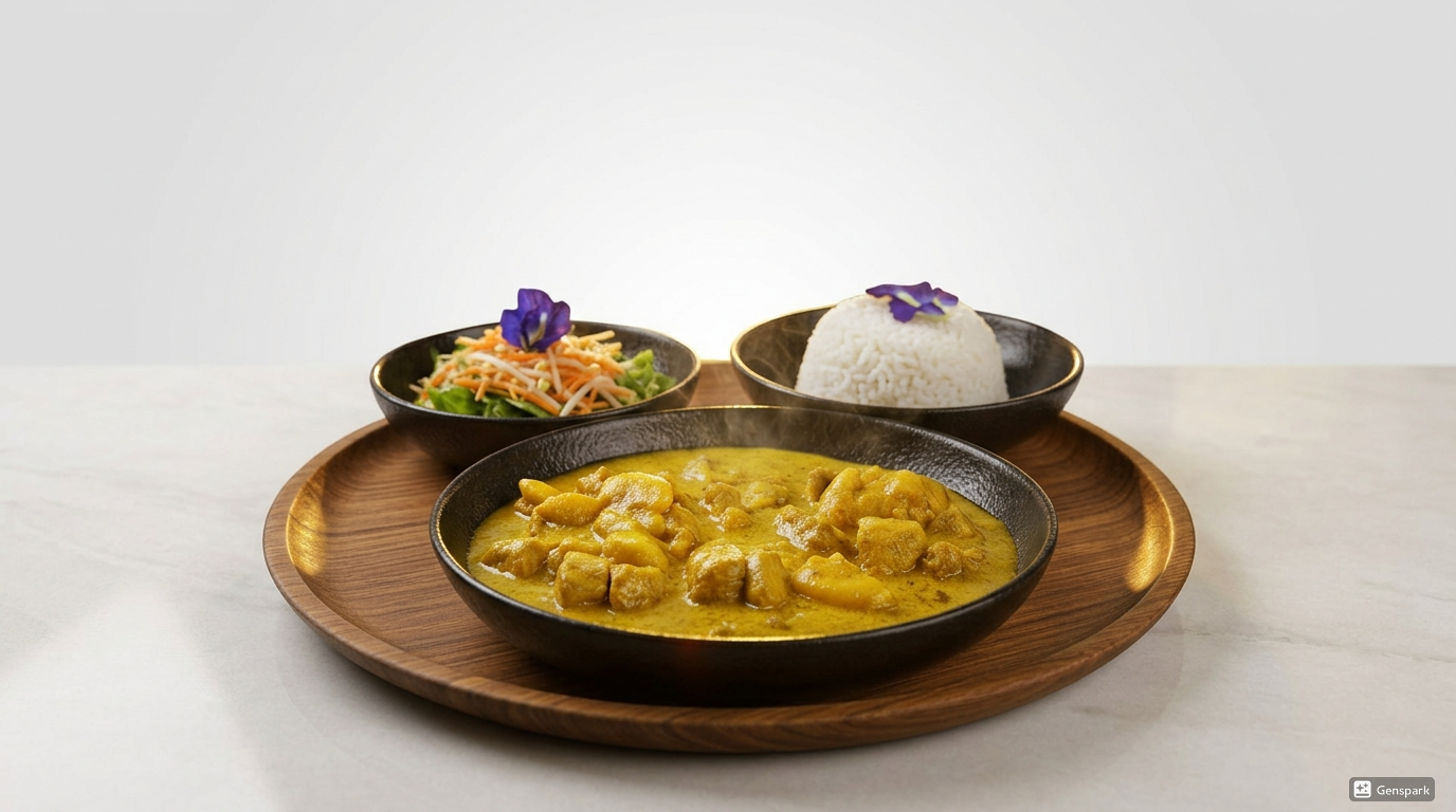 Poulet au curry banane