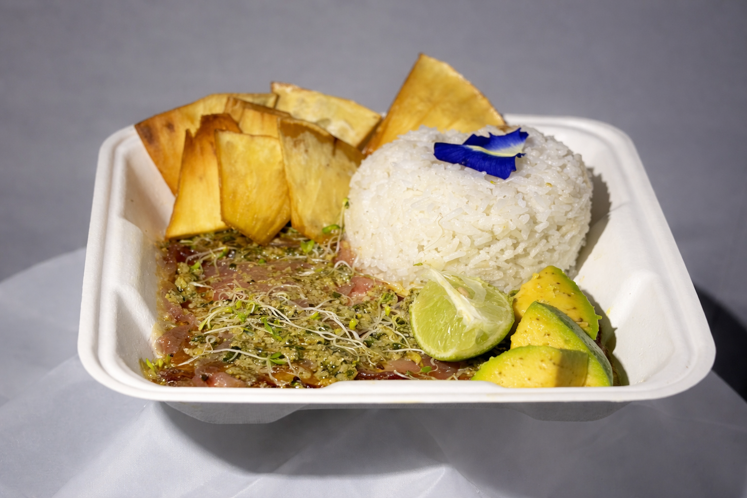 Carpaccio de thon frais