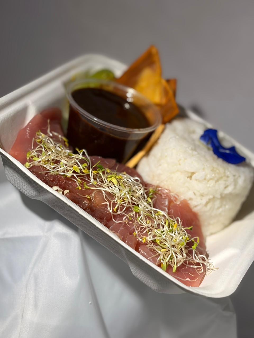 Sashimi de thon frais