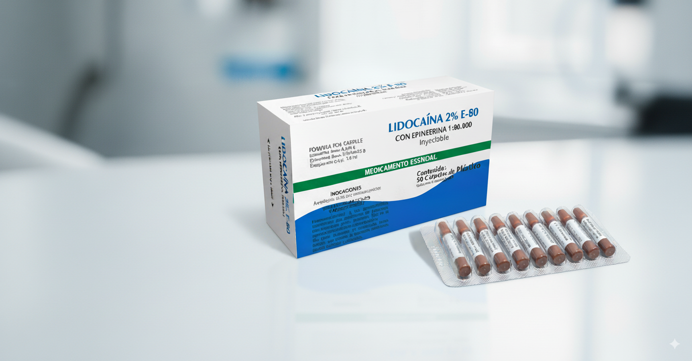 Lidocaína 2% E-80 con Epinefrina
