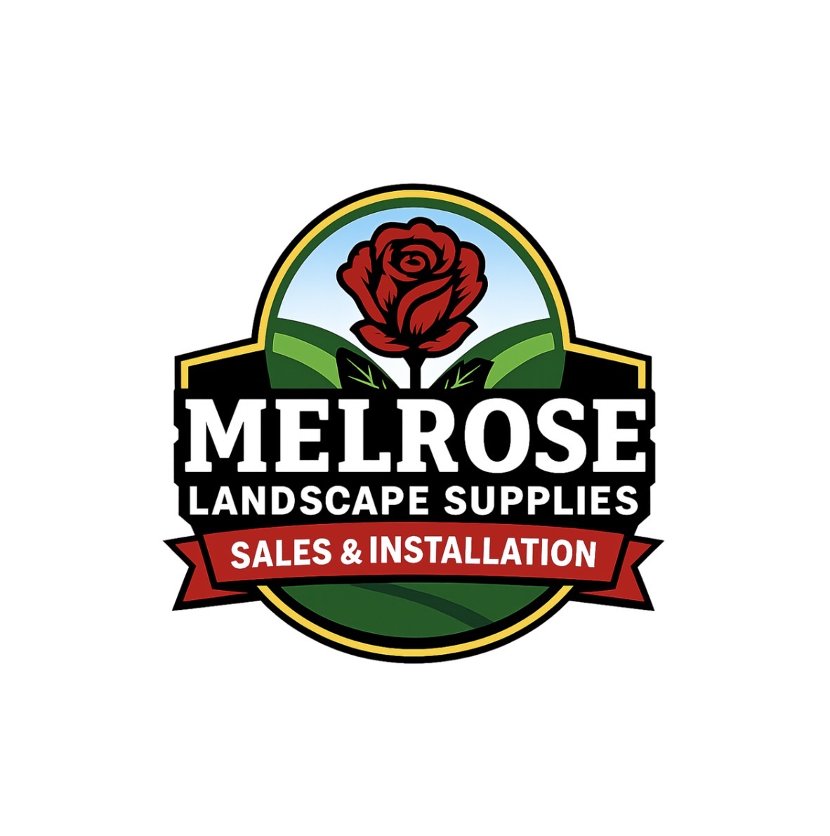 Professional landscaping work