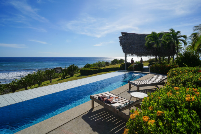 Lush tropical gardens