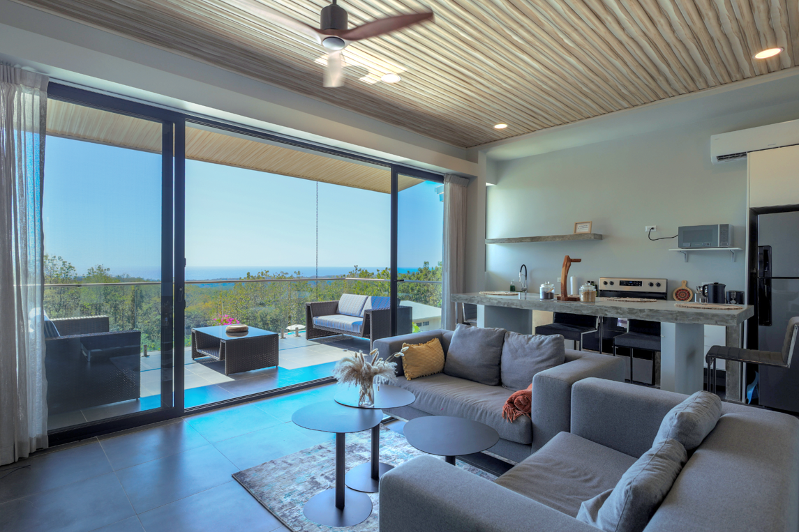 Ocean View Casita — living area with ocean view