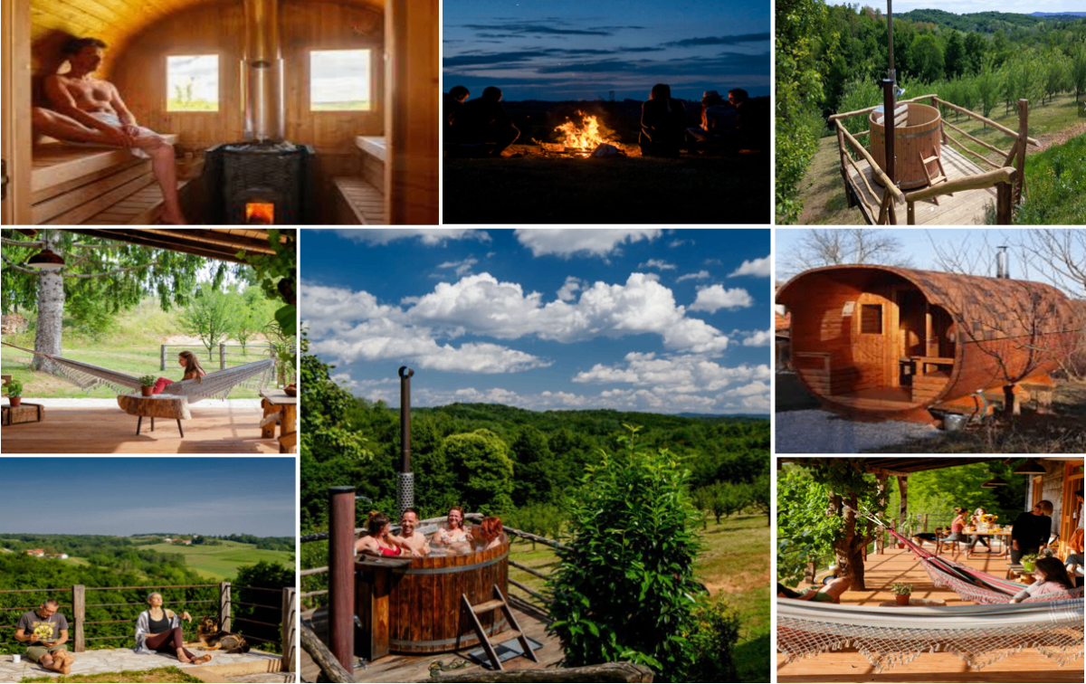 Retreat experience collage