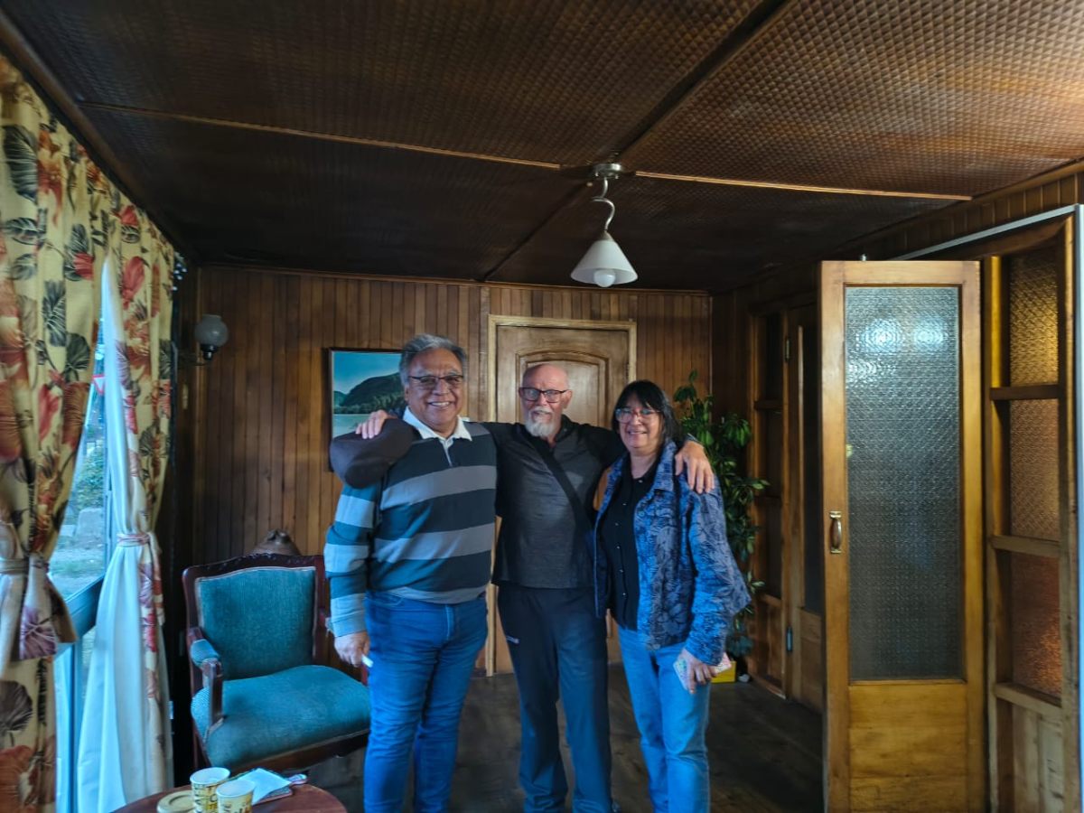 Interior acogedor del hostal