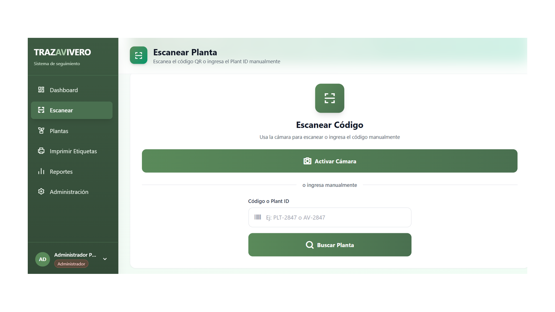 PUCV -Trazabilidad de Plantas