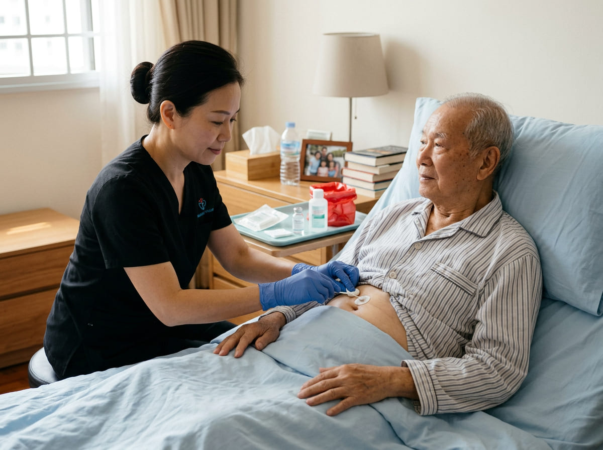 Tube site care and dressing