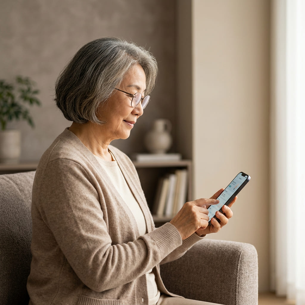 Digital health report showing key metrics and insights after WOXY assessment