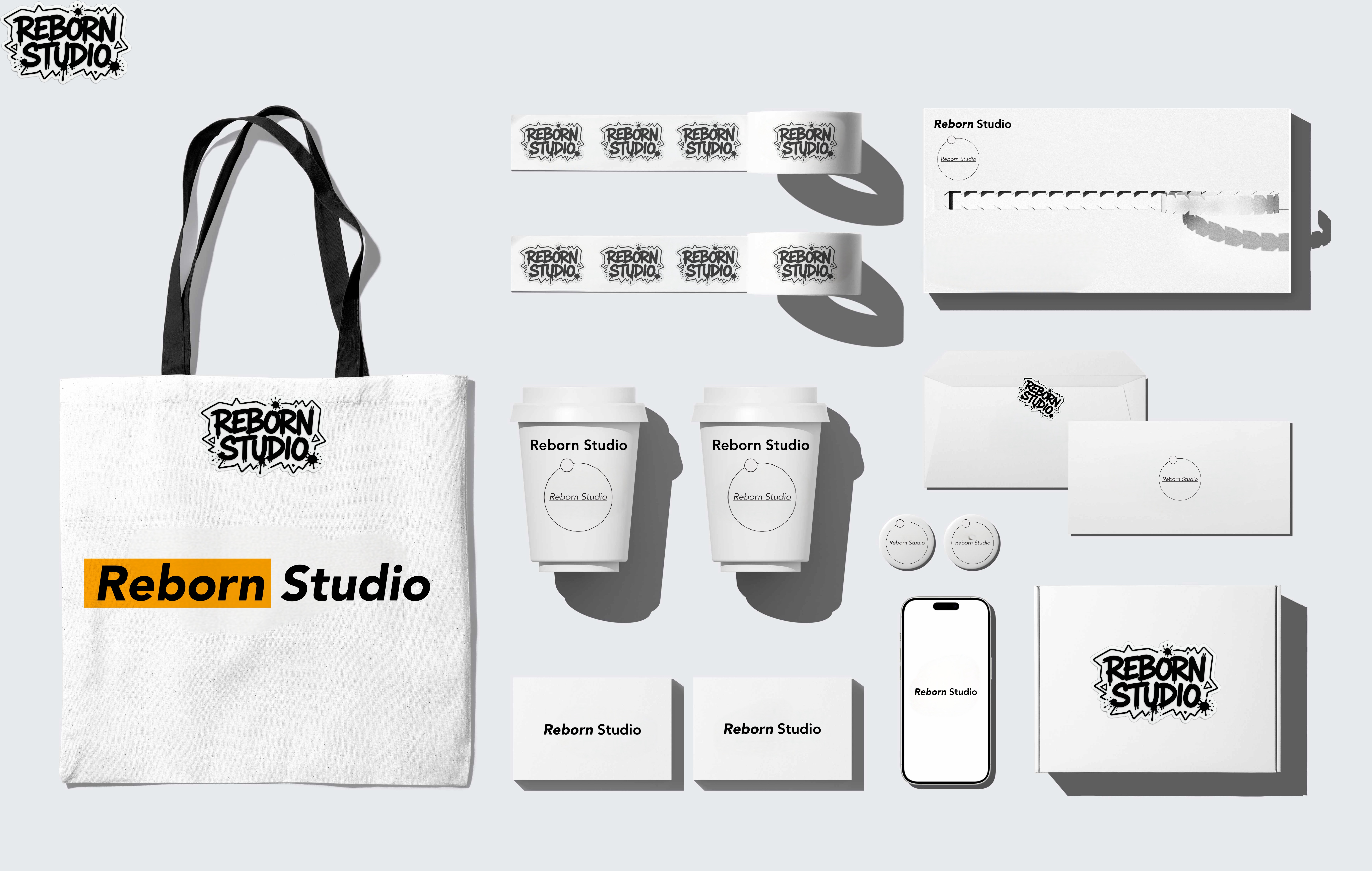 Reborn Studio bag & card products