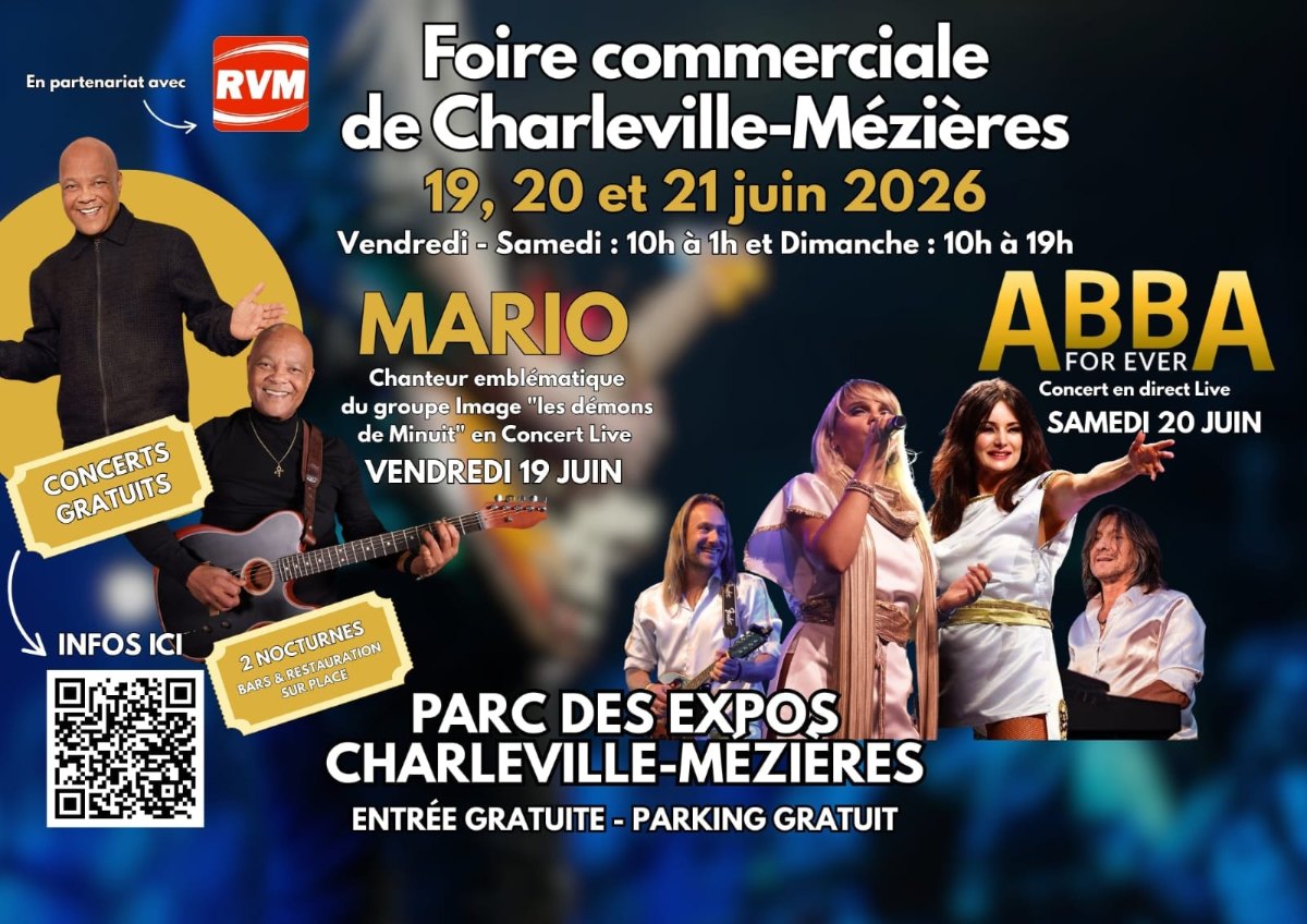 Foire Commerciale Charleville-Mézières - 19, 20 et 21 juin 2026