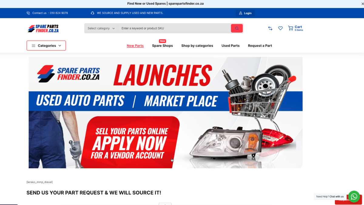 Spare Parts Finder