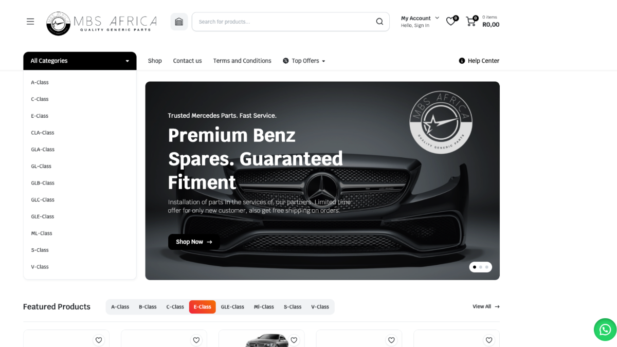 MBS Africa - Premium Mercedes Benz Spares