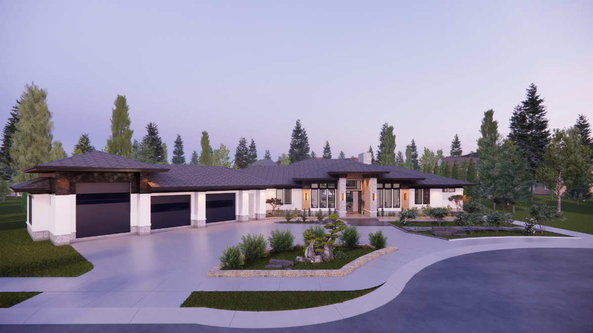 Dựng ngoại thất & cảnh quan (nếu có)