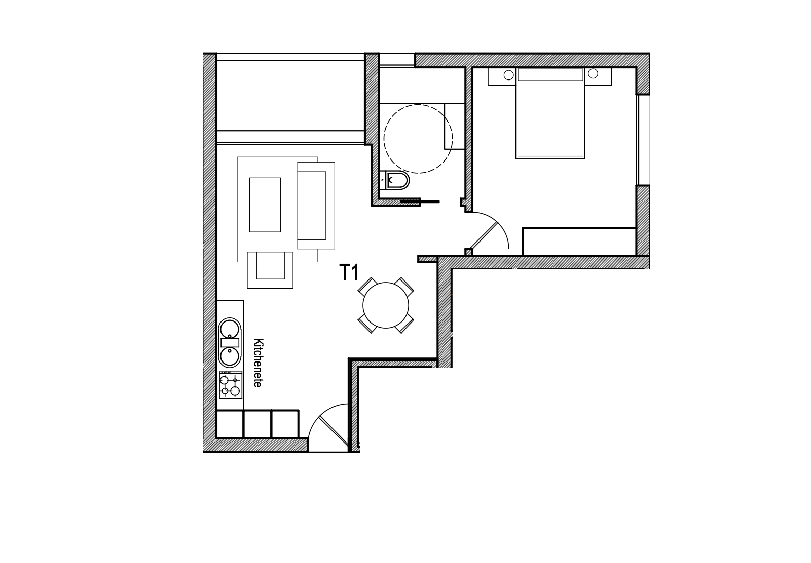 T1 Typology - 55-60 m²