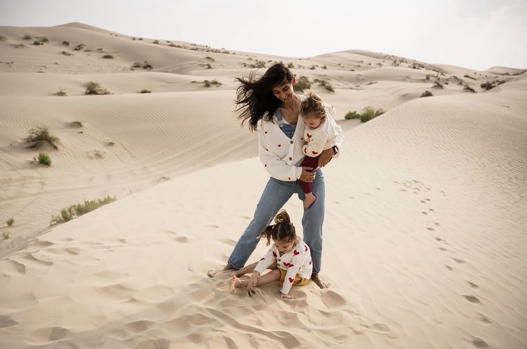 A warm family moment in a sunlit Dubai villa home