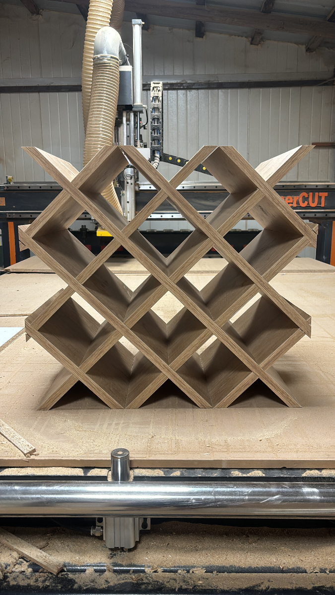 Precision CNC Milling - Custom Wine Rack