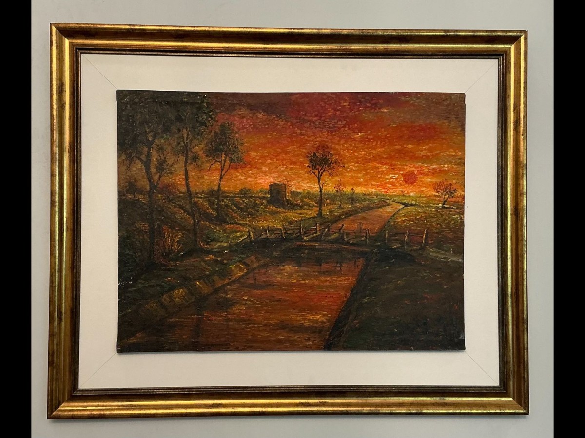 Sunset Over the Canal