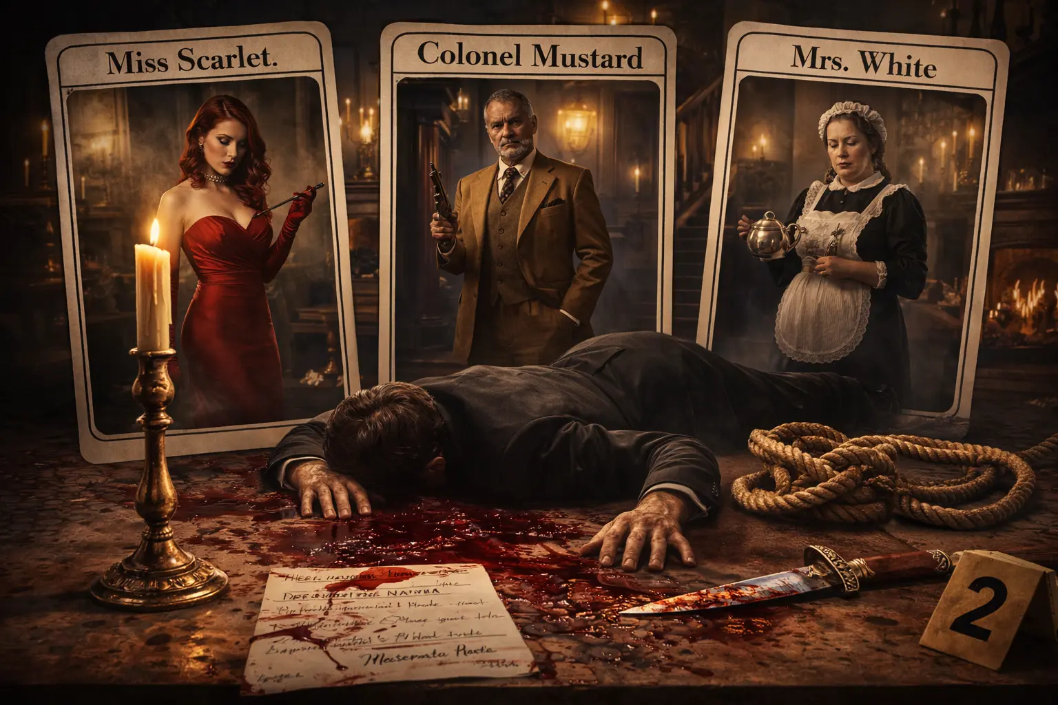 Classic Cluedo Clueless Murders