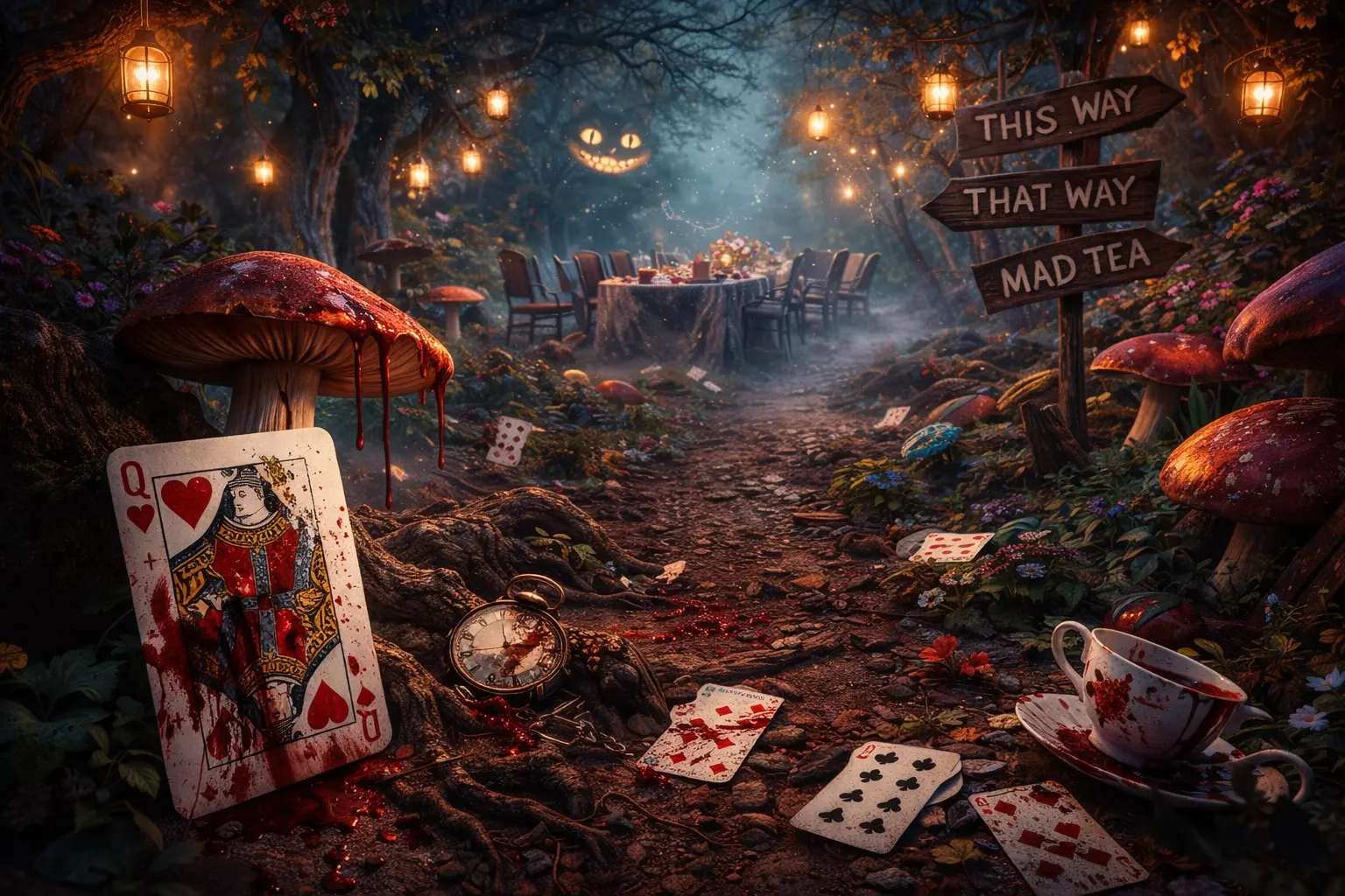Alice in Wonderland Tea Party Terror