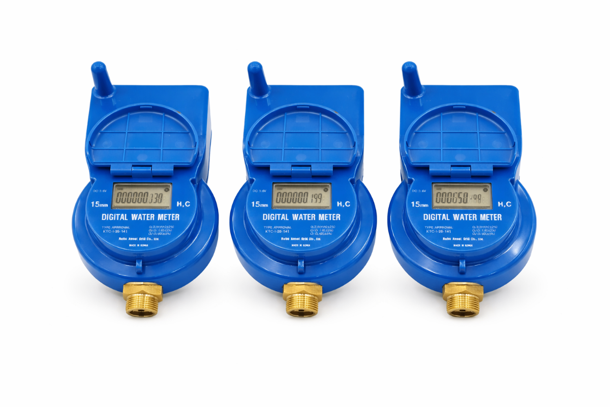 디지털 수도미터 제품 진열