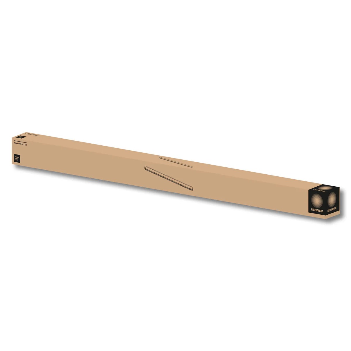 Luminaria Hermética DAMP PROOF LED 36W - Iluminación LED profesional Lima Perú - 36W 5400lm IP66/IK08 150lm/W - Ledvance