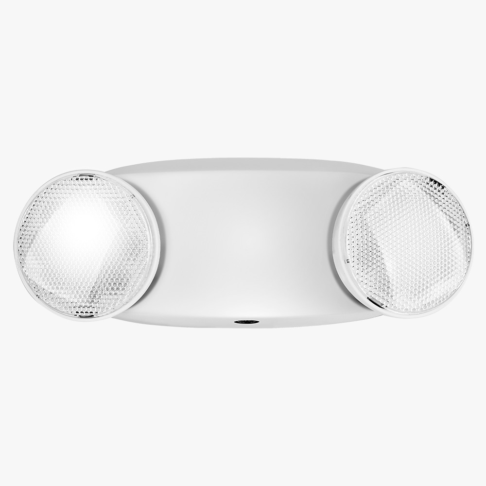 Luz de Emergencia Tipo Mantis 2 Cabezales - Iluminación LED profesional Lima Perú - 2W 400LM 3hs autonomía 6500K - Macroled