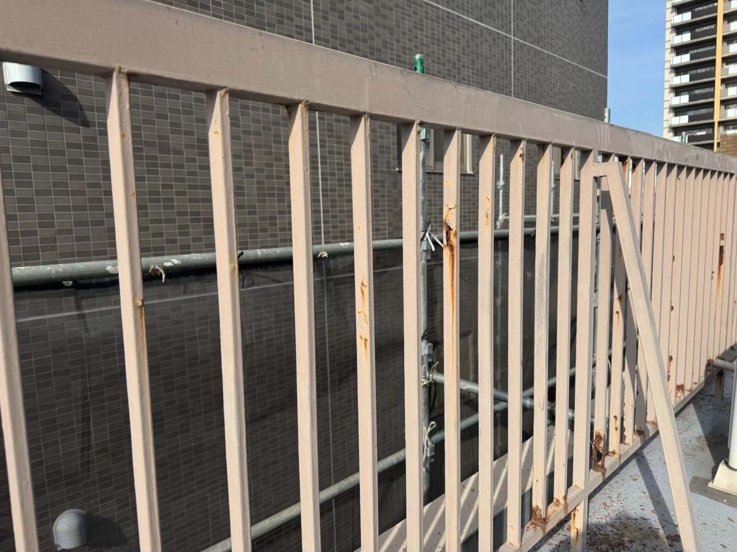 葛飾区 手摺塗装工事 - 施工前