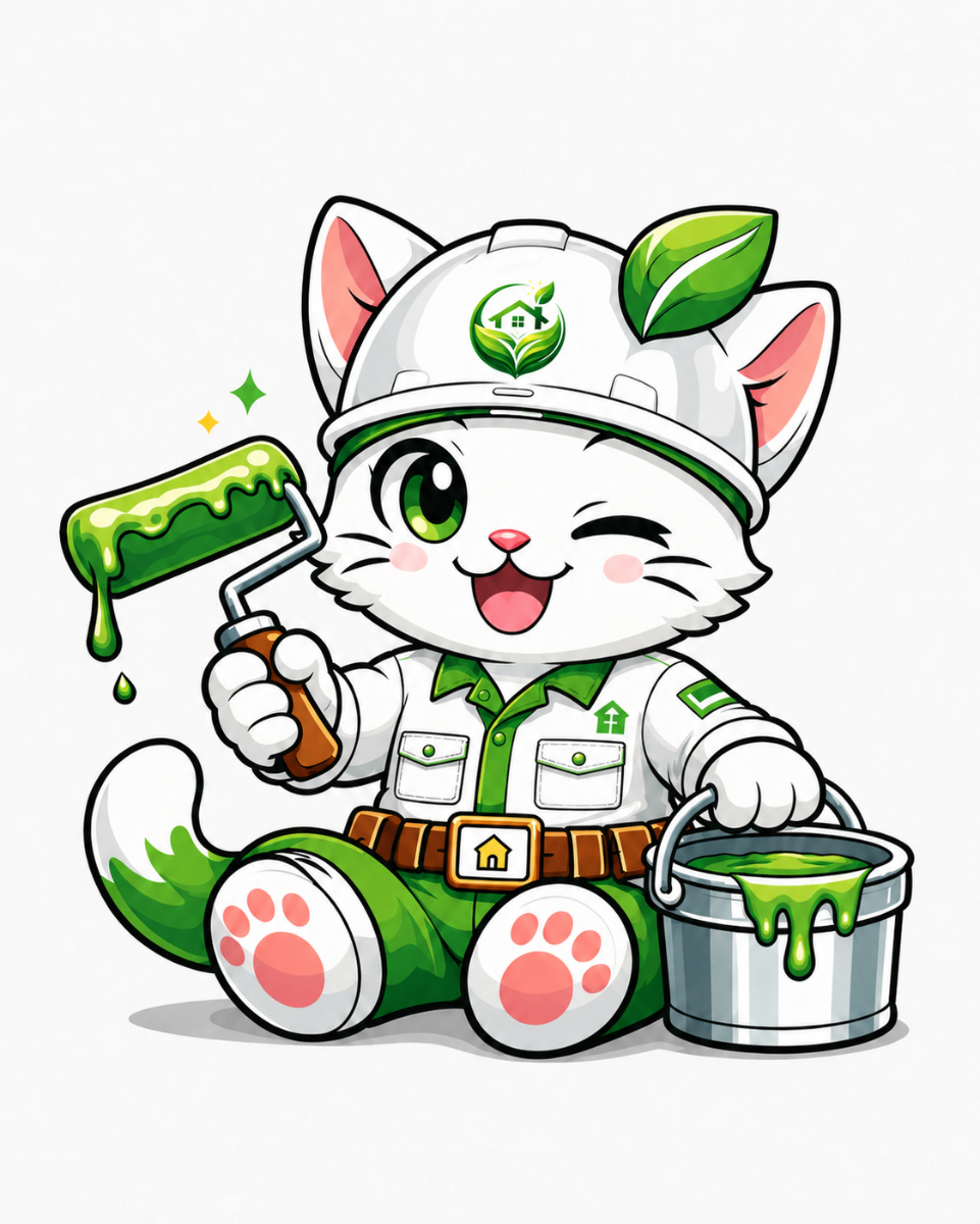 豊結建設 猫キャラクター