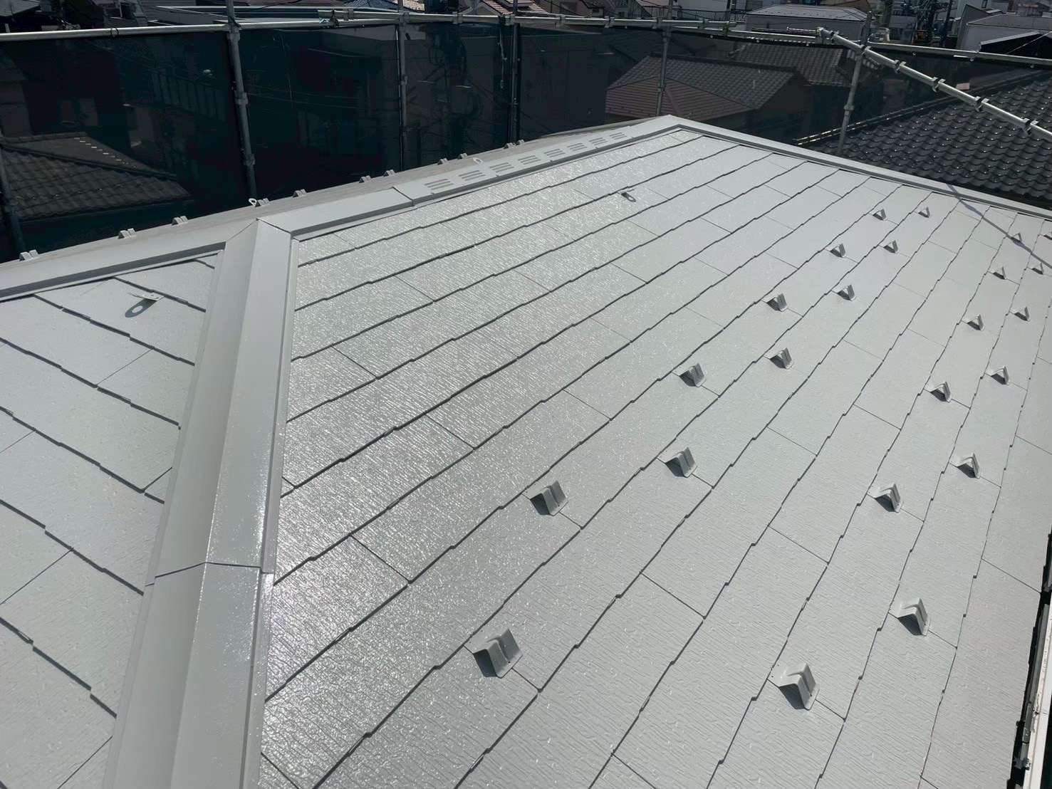 江戸川区 屋根塗装工事 - 施工後