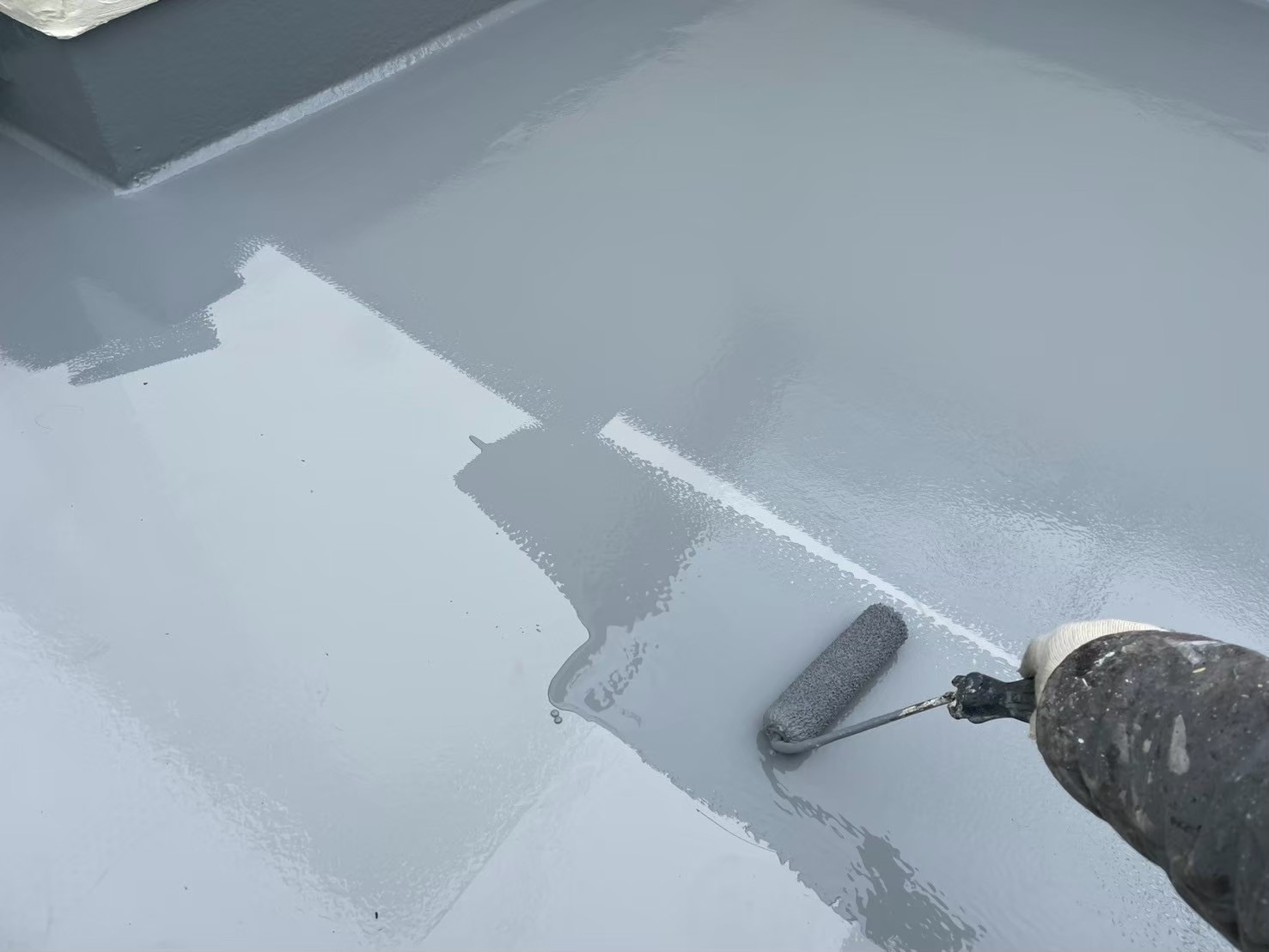 屋根現地調査の様子6