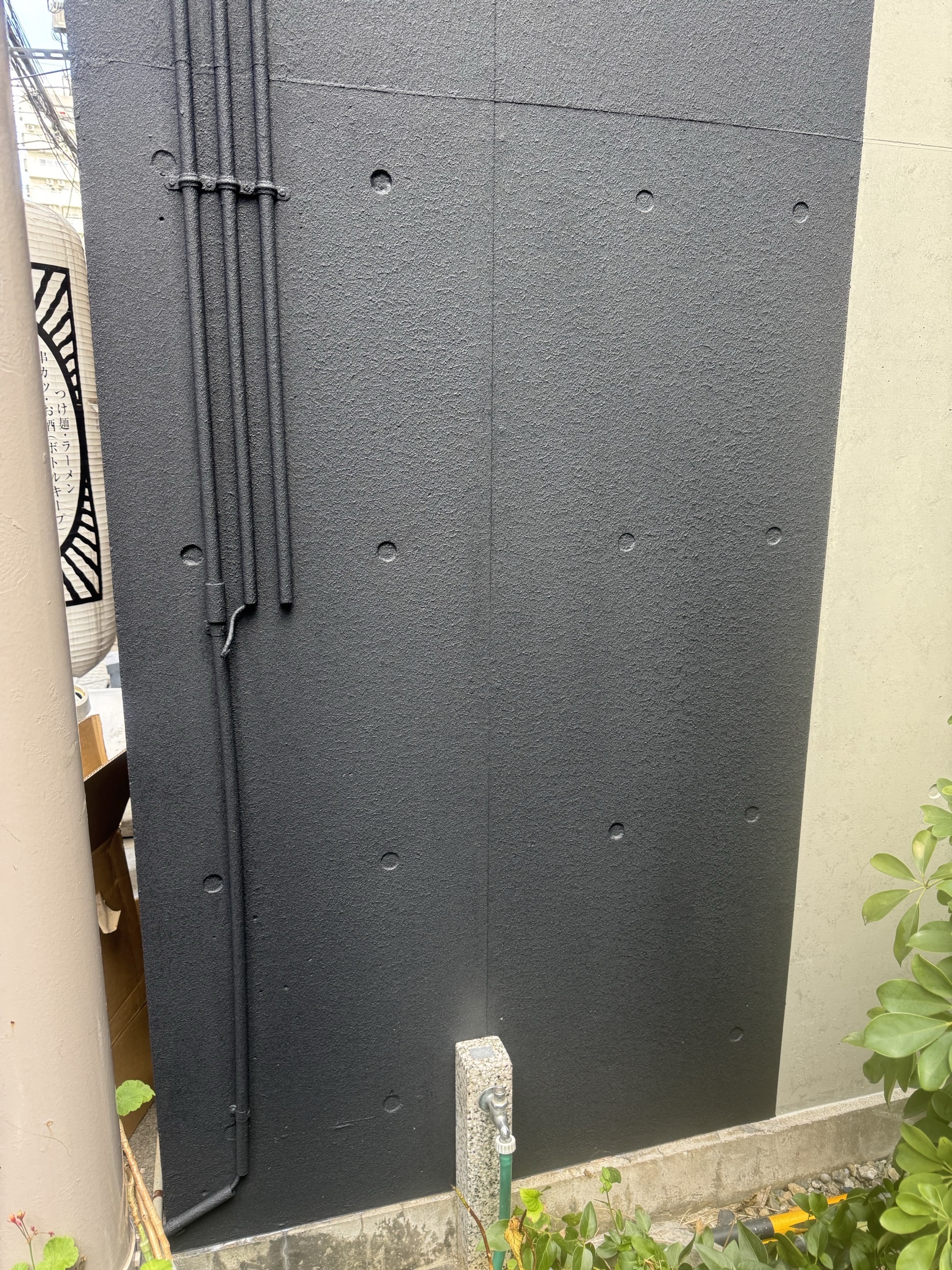 杉並区 打ちっぱなし壁塗装工事 - 施工後