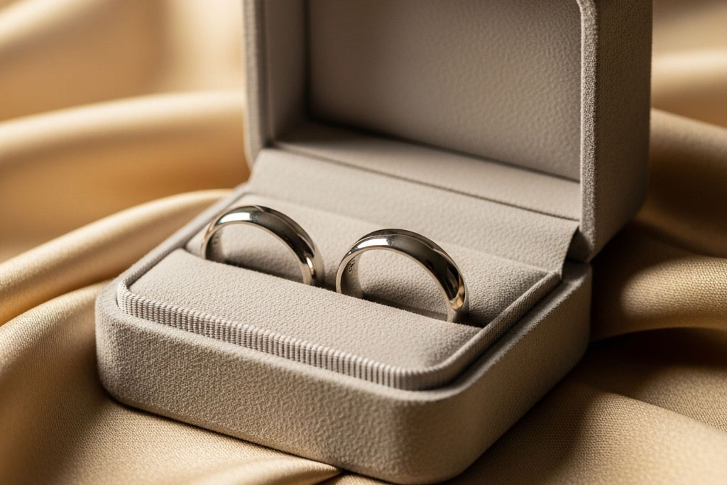 シンプル結婚指輪ペア - 岡山のジュエリーおかやま