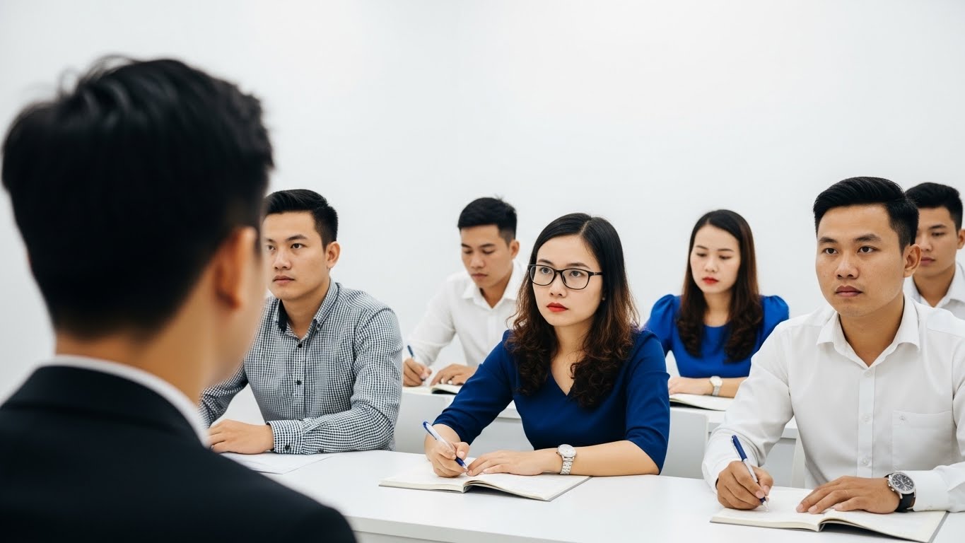 徹底した事前研修と日本語教育