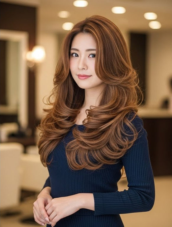 グラマラスロング - 岡山市の美容室おかやま美容室