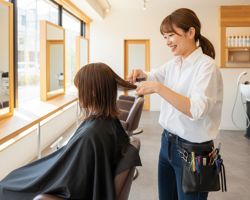 スタッフ育成 - 岡山市の美容室おかやま美容室