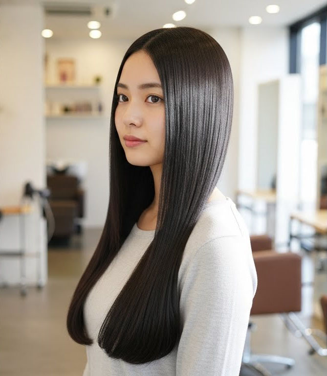 ストレートロング - 岡山市の美容室おかやま美容室