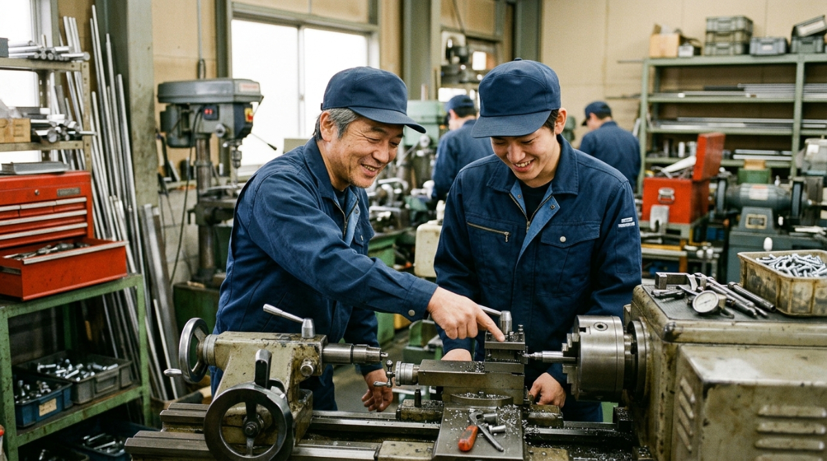 先輩が丁寧に指導します