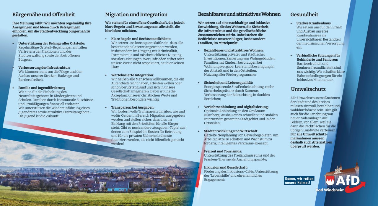 Wahlprogramm Außenseite