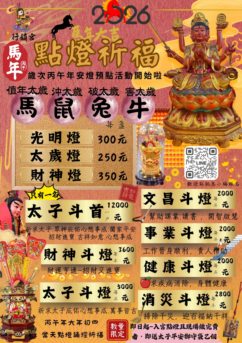 本宮光明燈各類斗燈點燈須知