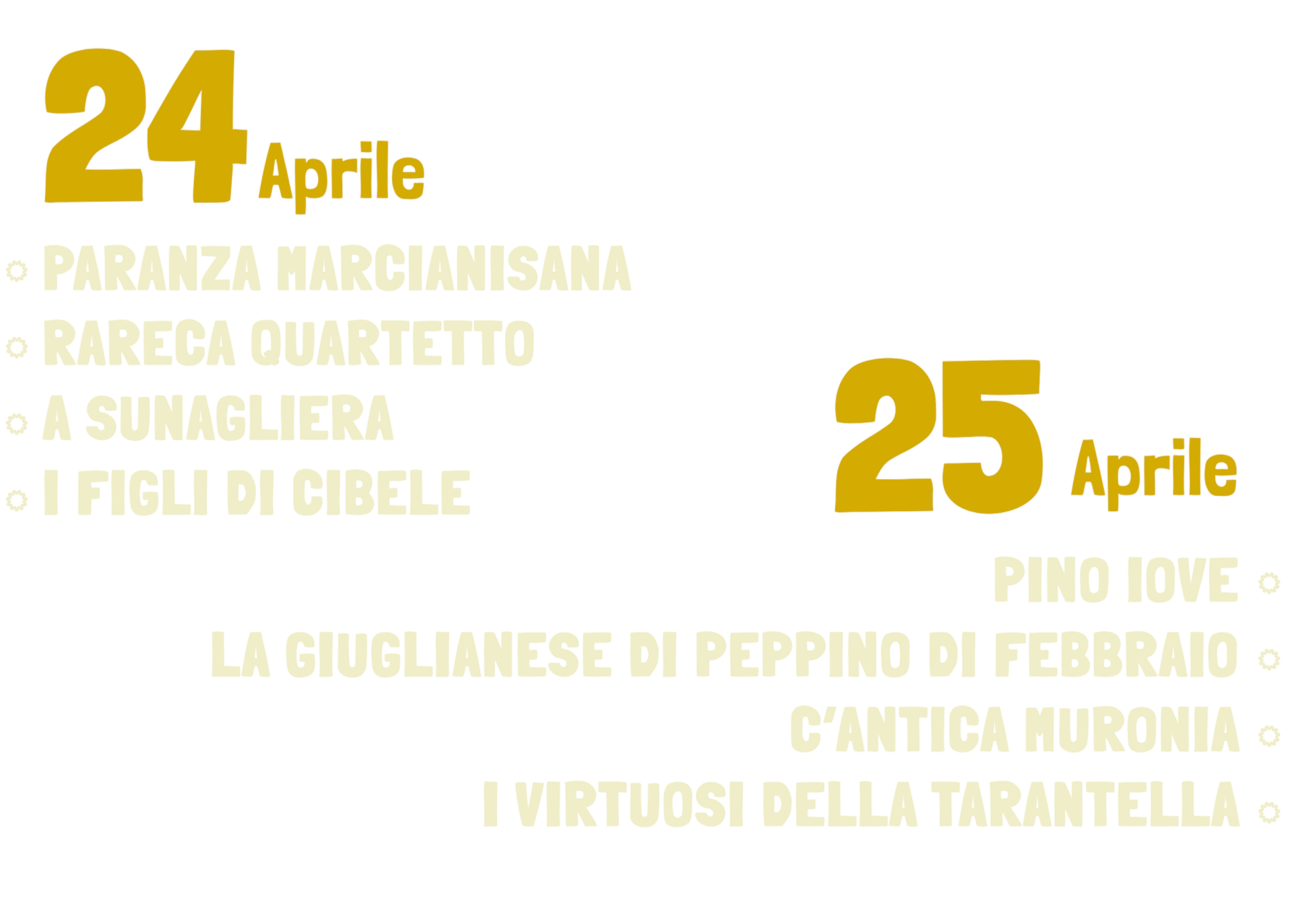 Lineup Festa della Tammorra 2026