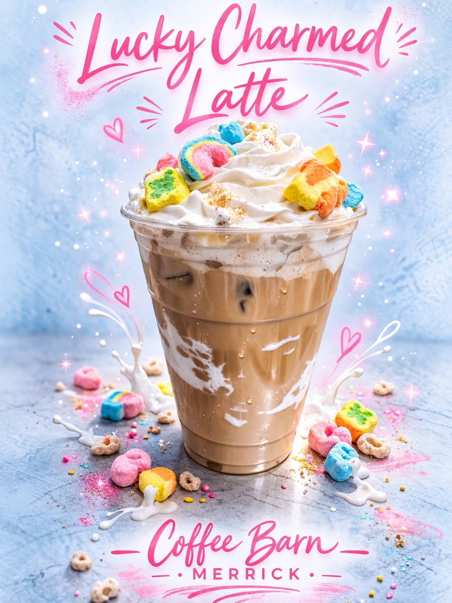 Lucky Charmed Latte - March Exclusive at Coffee Barn