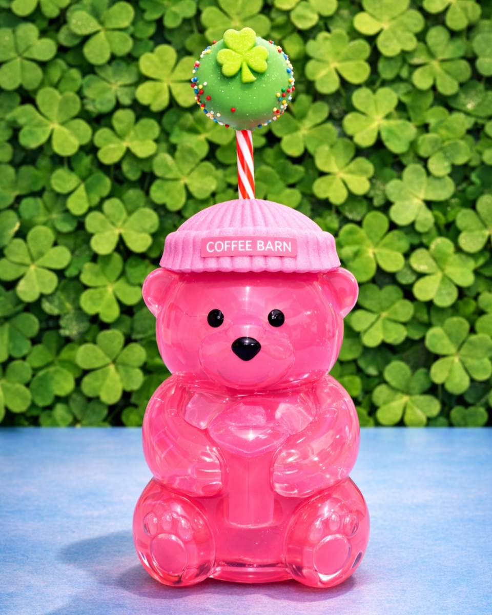 Coffee Barn Bear Cup St. Patrick's Day - March Exclusive at Coffee Barn