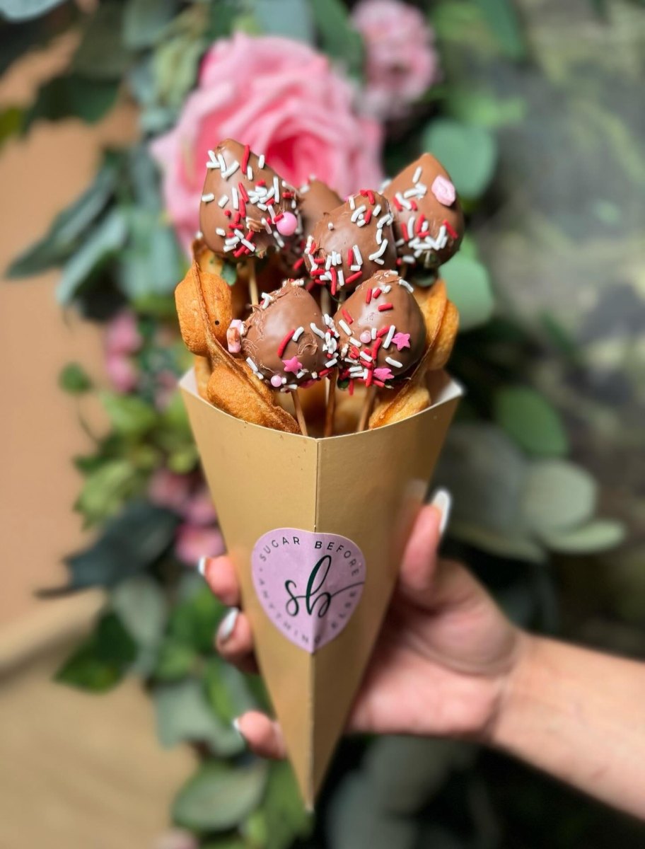 Bubble Waffles at Sugar Bae Cafe Hicksville NY