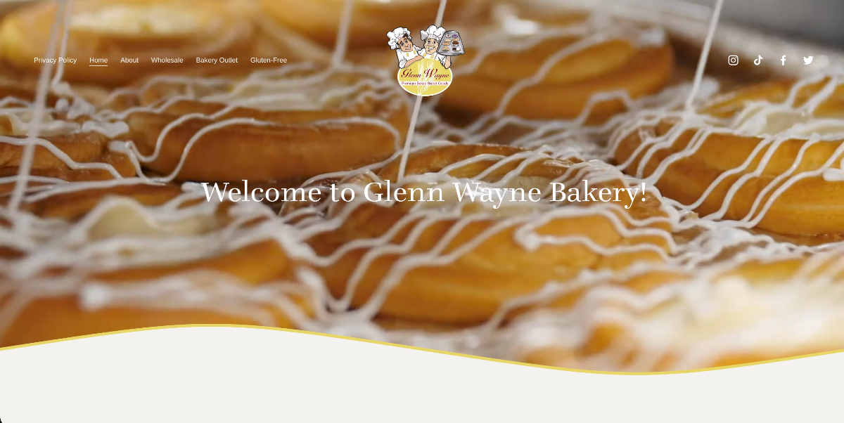 Glenn Wayne Bakery website design by danmcbabe Glenn Wayne Bakery