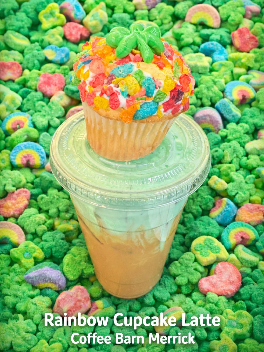 Rainbow Cupcake Latte - March Exclusive at Coffee Barn